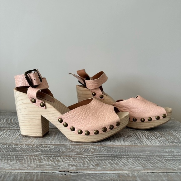 FREE People-Pasadena Chunky Pink Clay Clog Sandals (Size:40) - Picture 5 of 10
